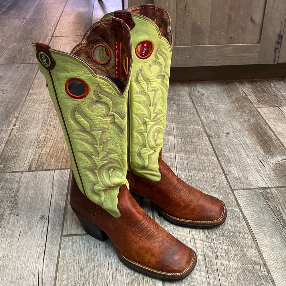 Tony Lama Buckaroo 3R Tall (knee high) Boots 10B